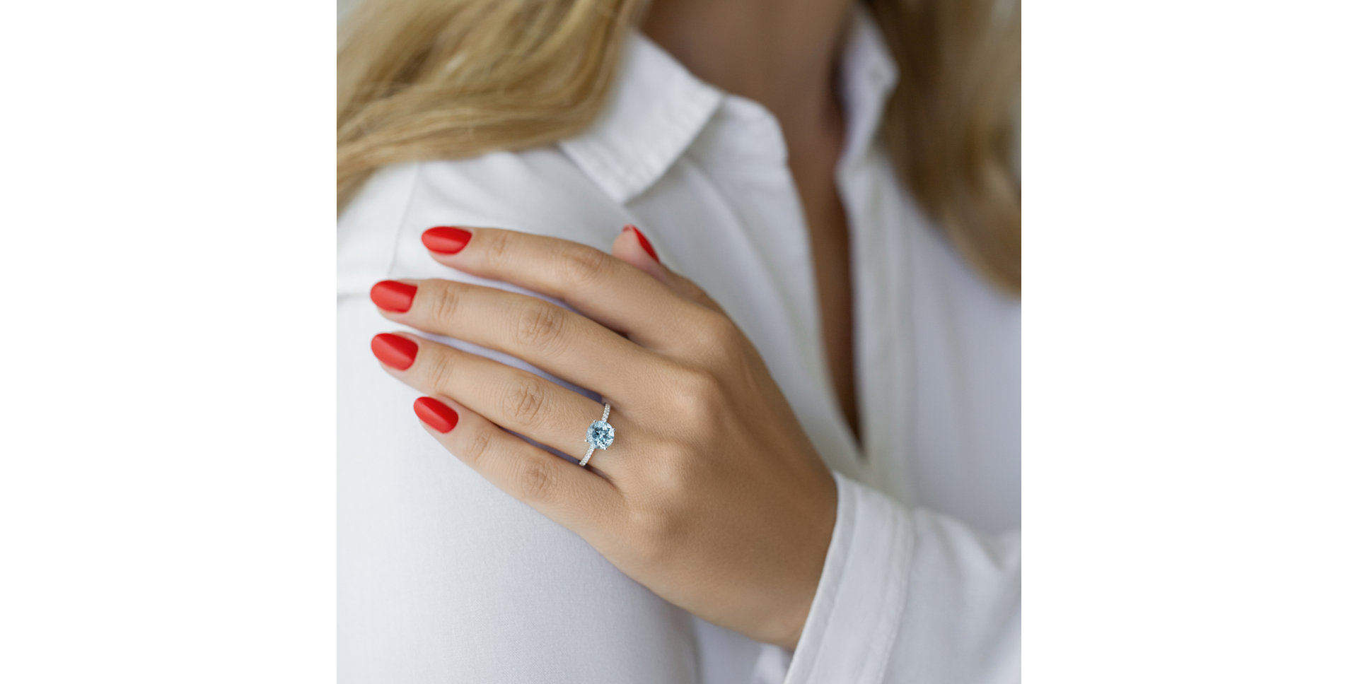 Prsten s diamanty a ametystem Bethy