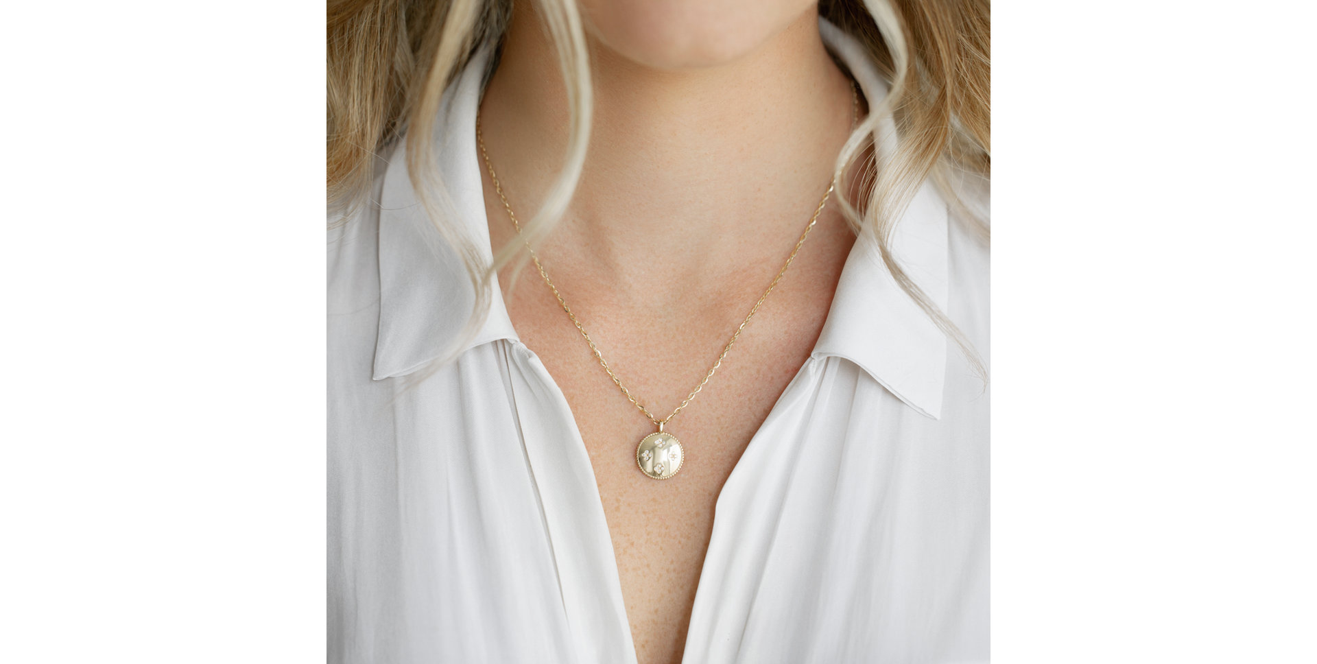 Náhrdelník s diamanty Aveline