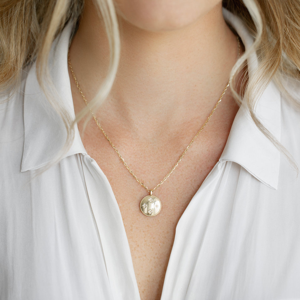 Náhrdelník s diamanty Aveline