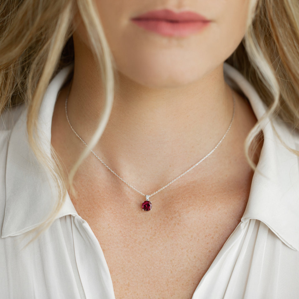 Náhrdelník s diamantem a apatitem Seraphina