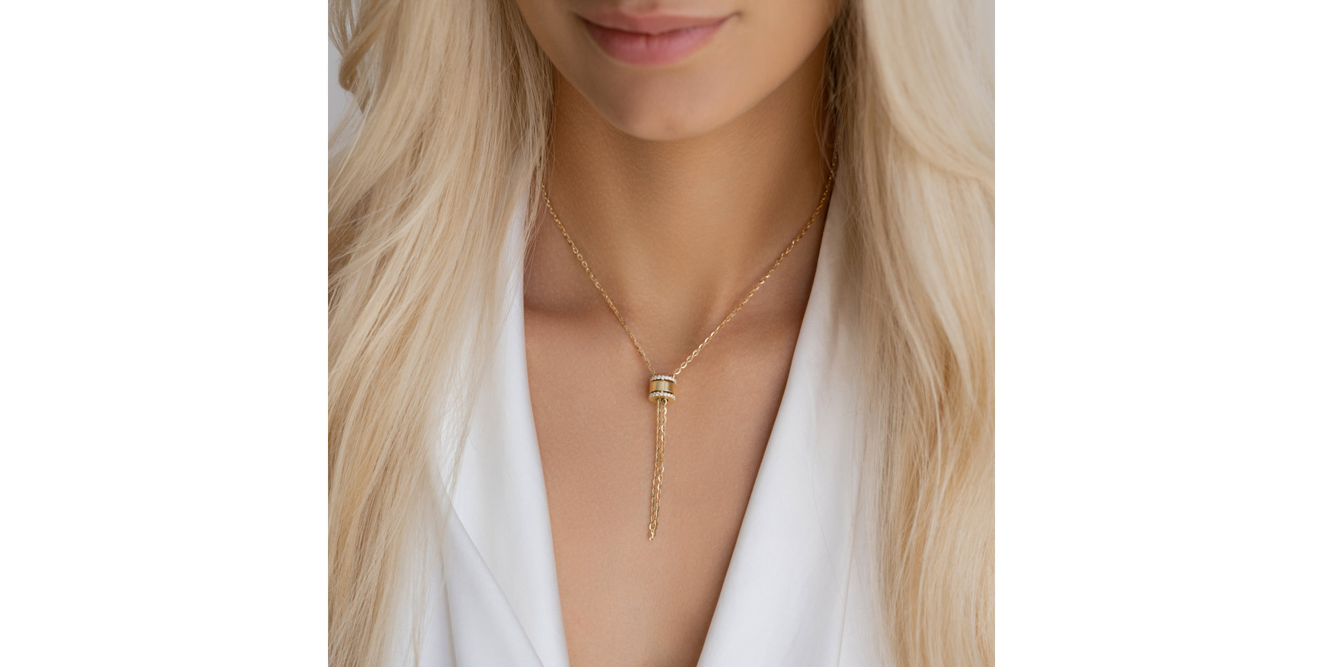 Náhrdelník s diamanty Elin