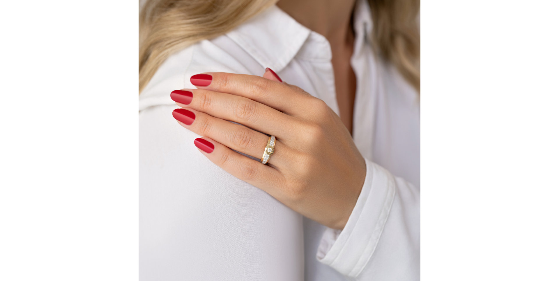 Prsten s diamanty Nythera