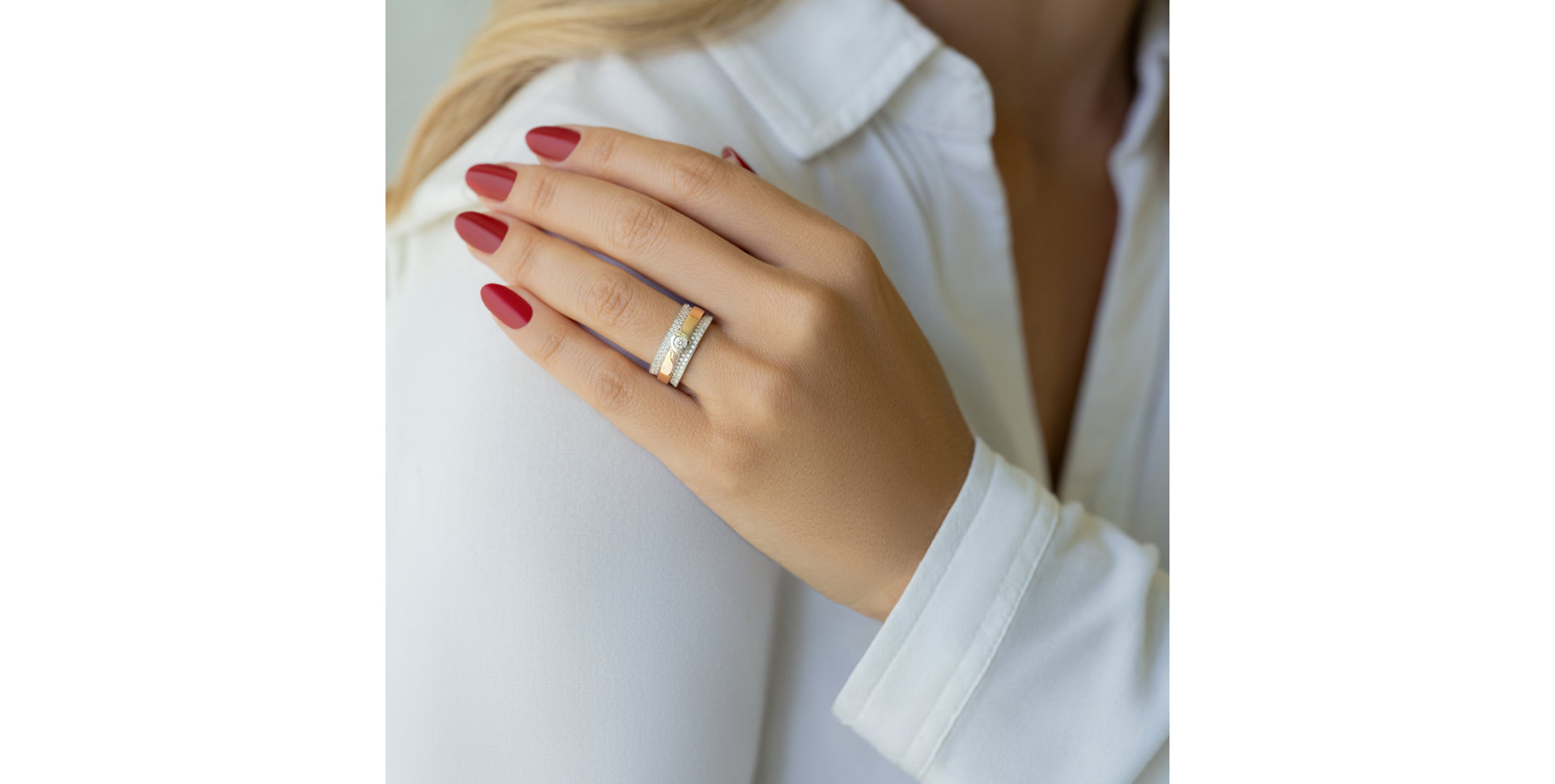 Prsten s diamanty Elithra