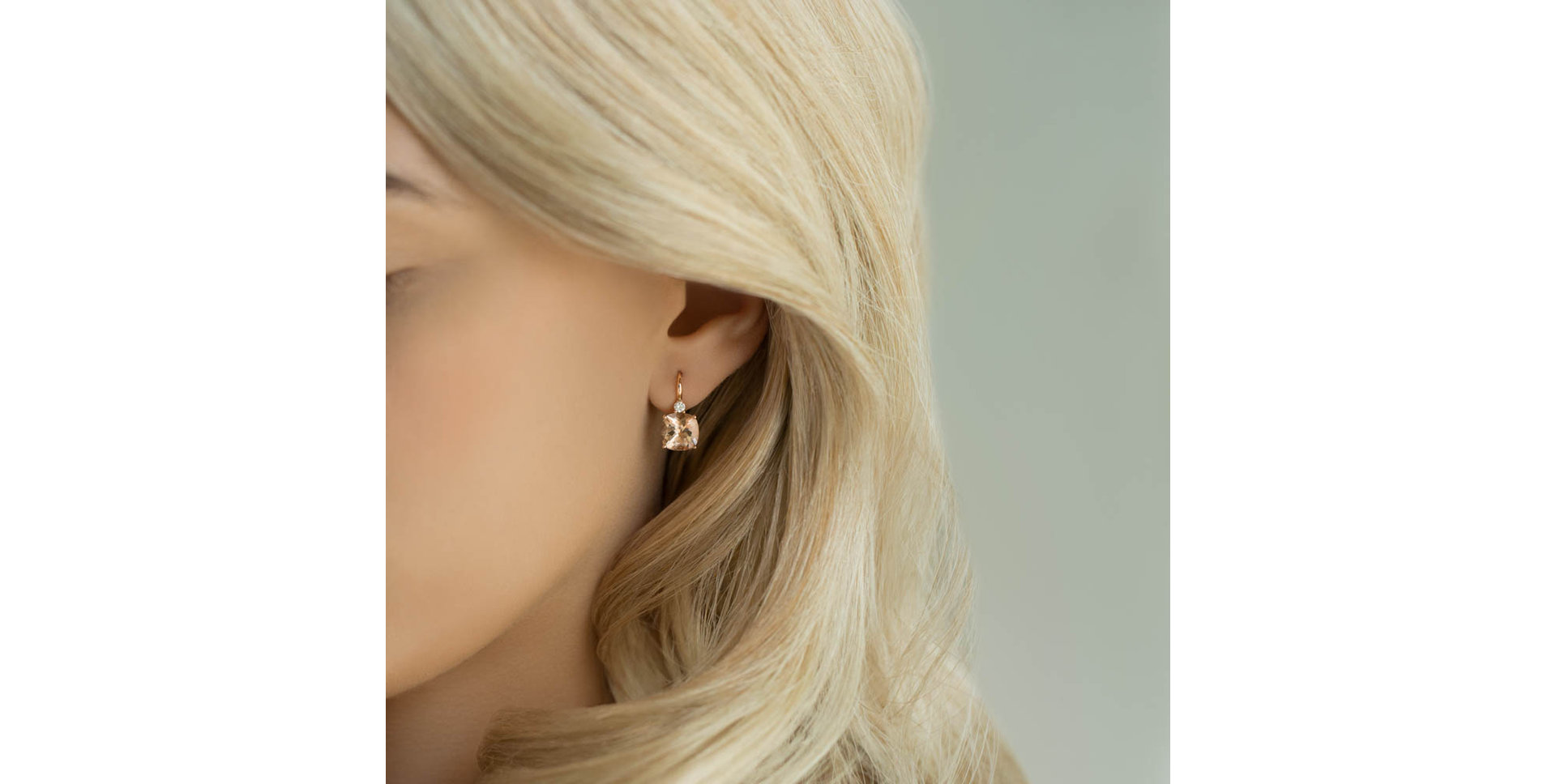 Náušnice s diamantem a tanzanitem The Duchess