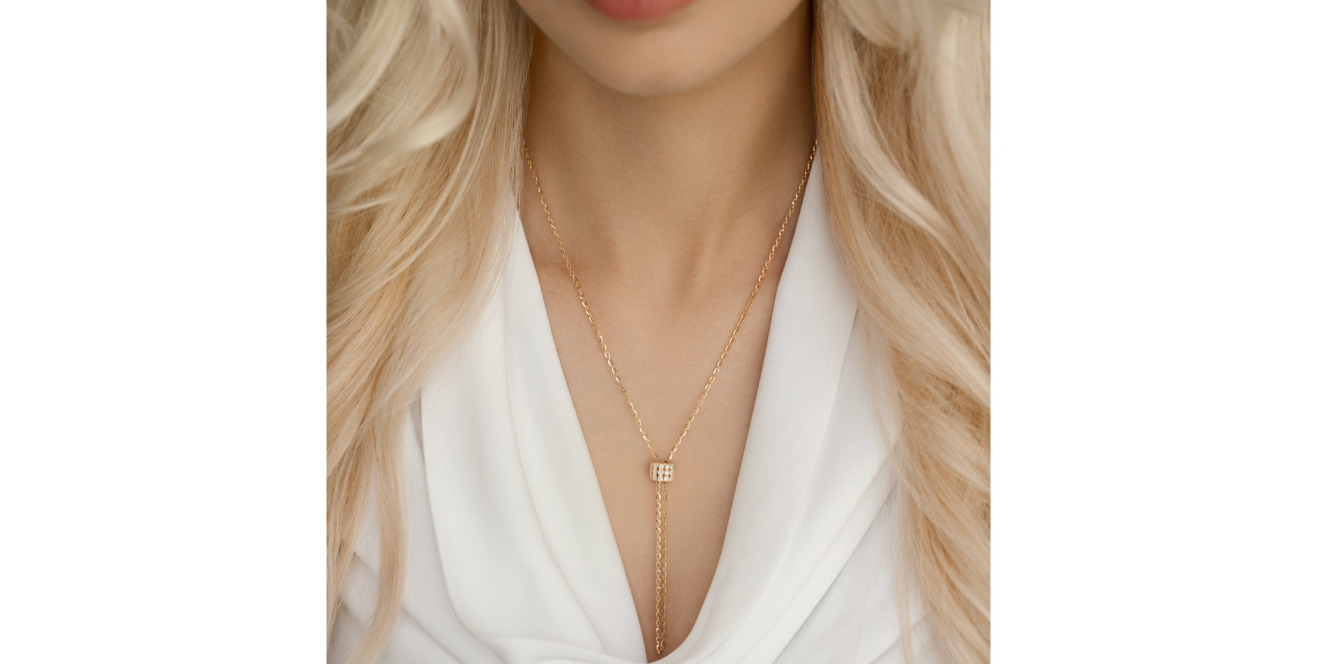 Náhrdelník s diamanty Izel