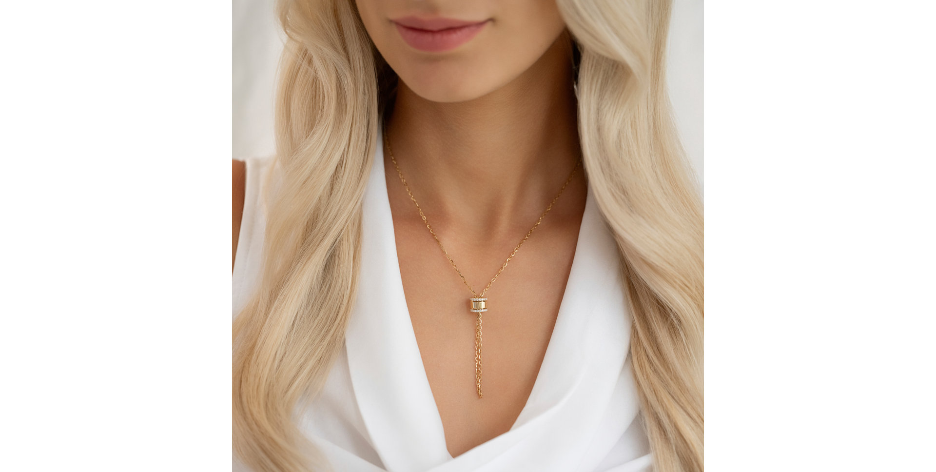 Náhrdelník s diamanty Elin