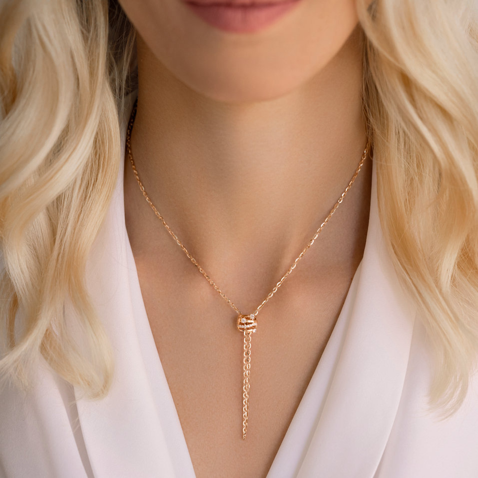 Náhrdelník s diamanty Golden Verse