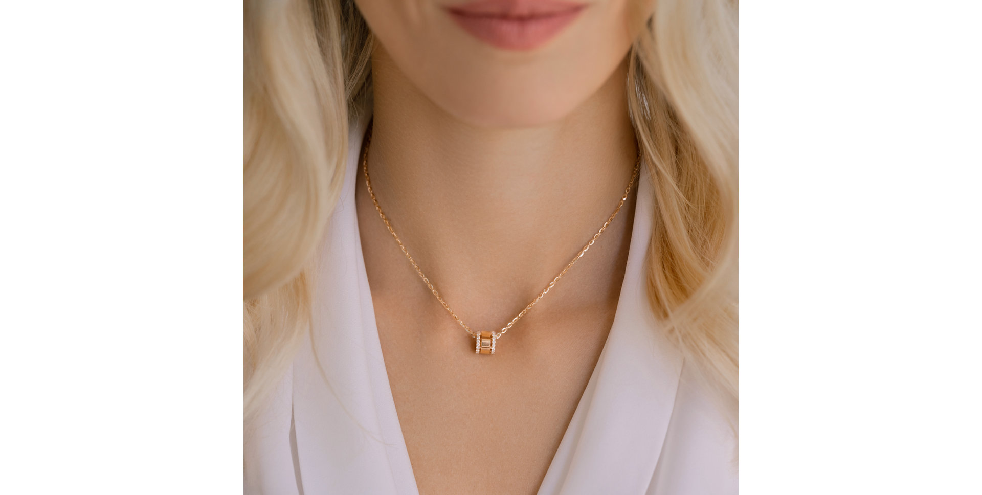 Náhrdelník s diamanty Dewline