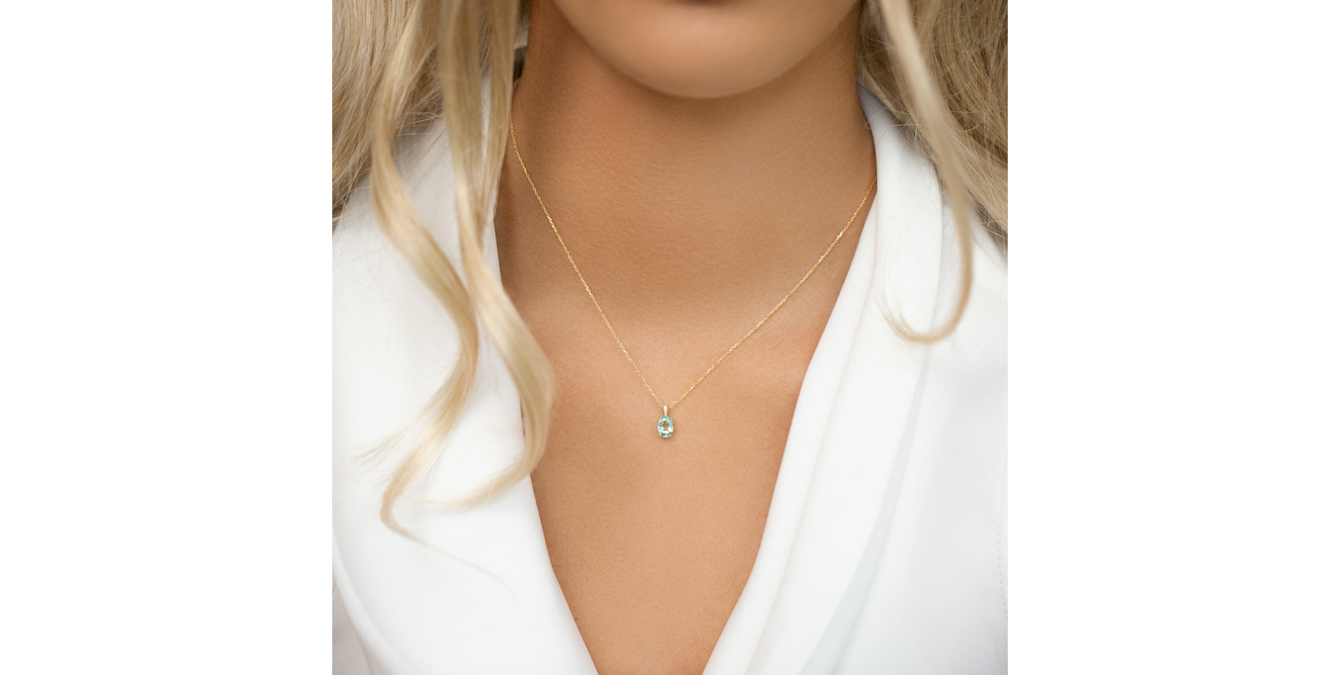 Náhrdelník s diamanty a smaragdem Euphemia