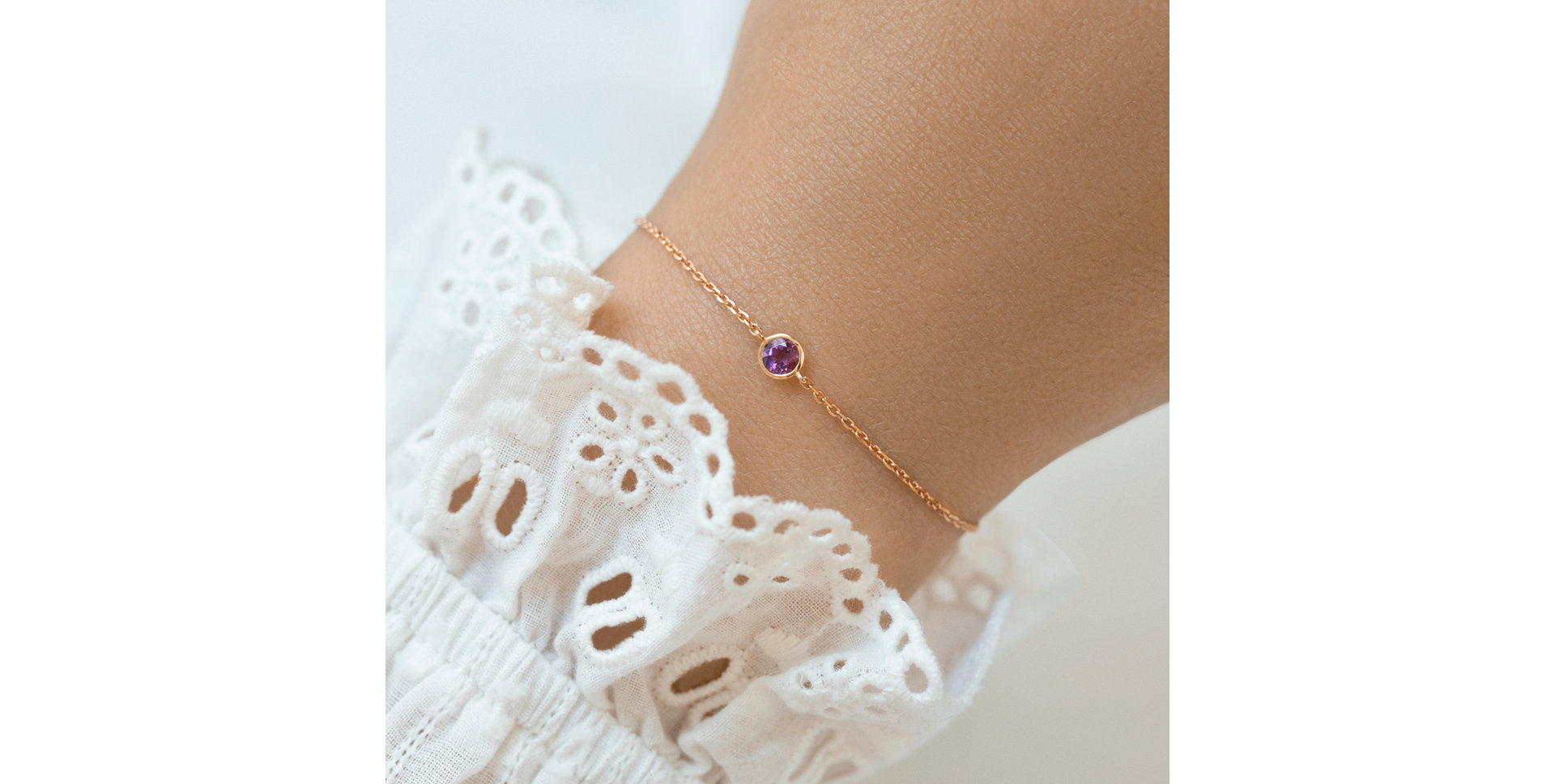 Náramek s rubínem Neon Dot