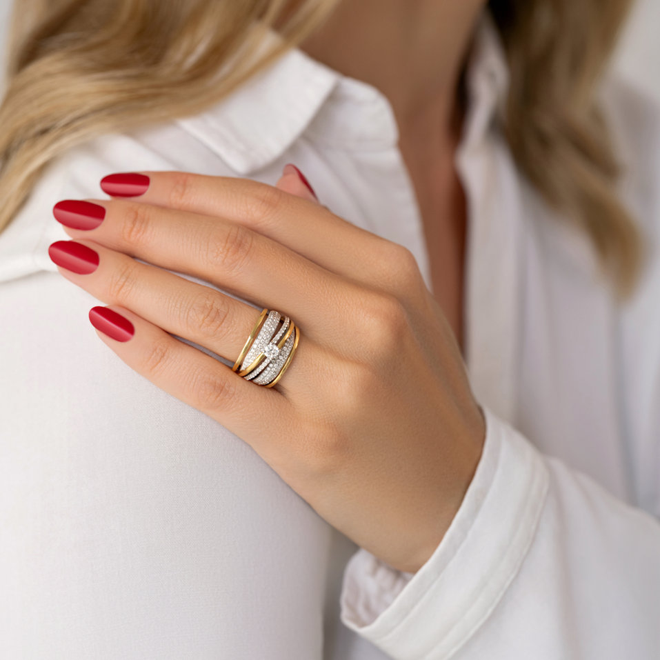 Prsten s diamanty Waverley