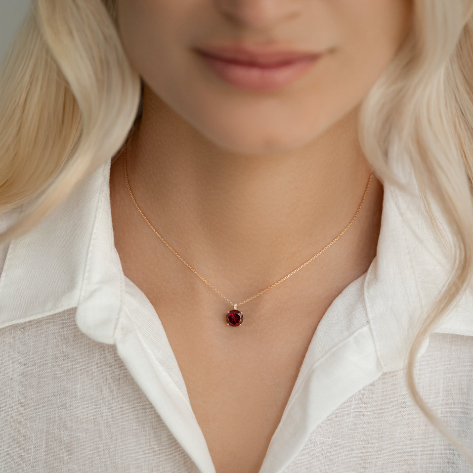 Náhrdelník s diamanty a morganitem Zorabelle