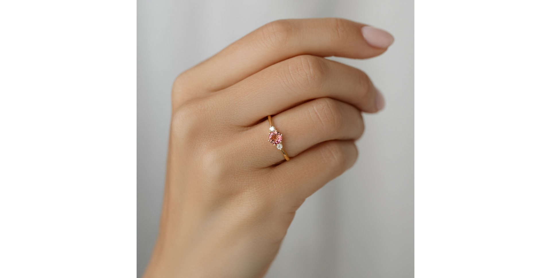 Prsten s diamanty a topazem Midnight Serenity