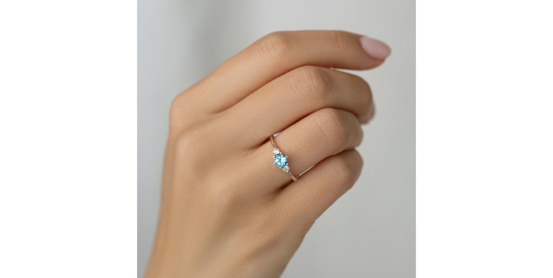 Prsten s diamanty a ametystem Midnight Serenity