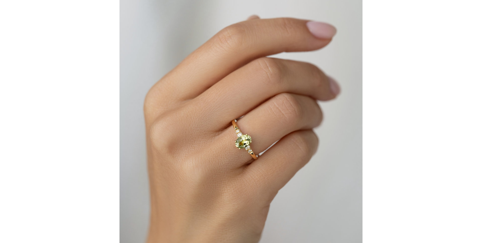 Prsten s diamanty a ametystem Melisandra