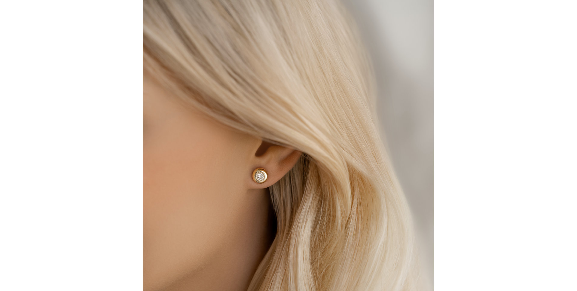 Náušnice s diamantem Noble Dots