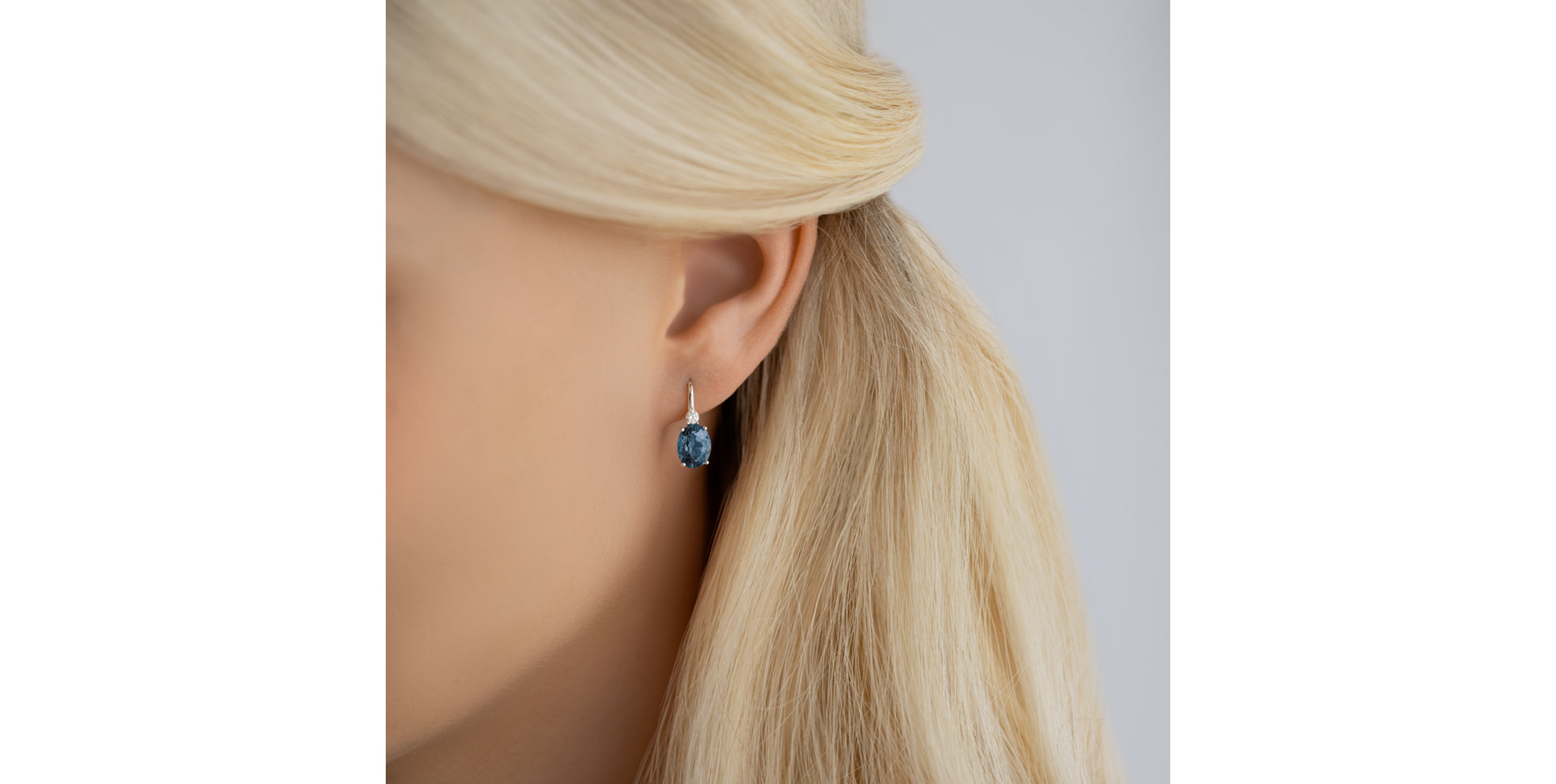 Náušnice s diamantem a citrínem Asuan