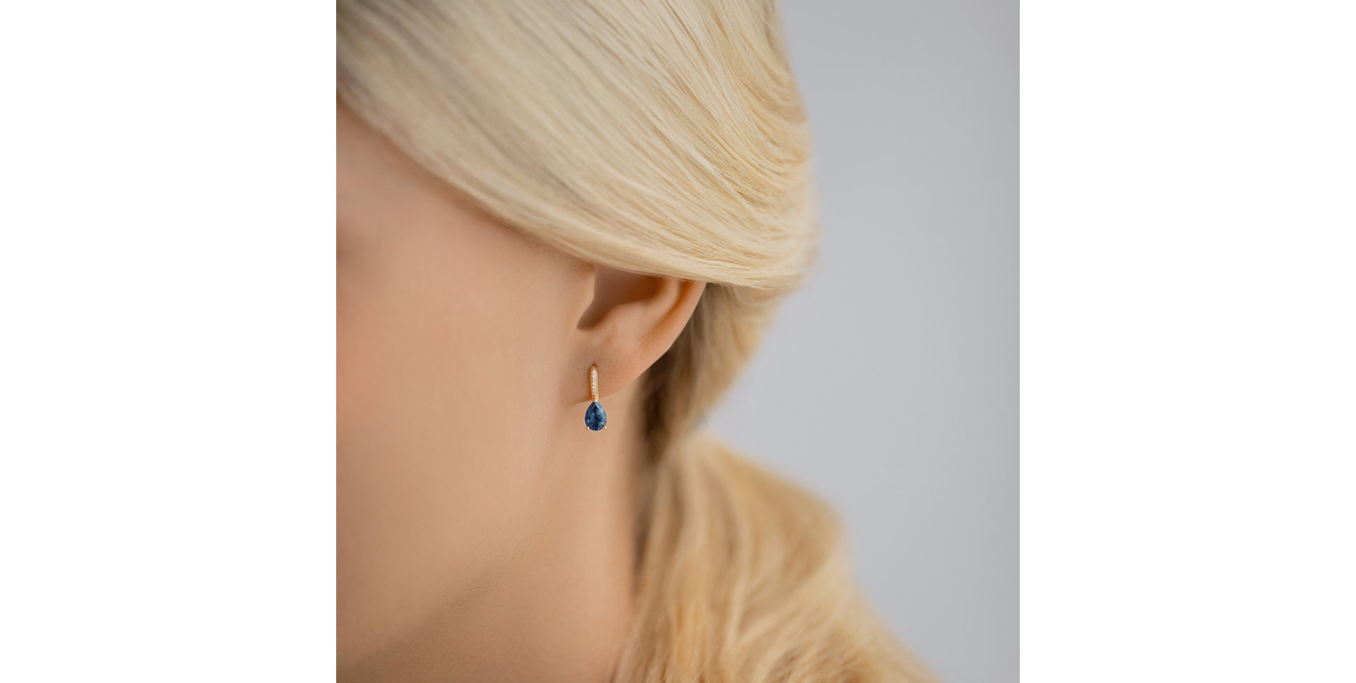 Náušnice s diamanty a rhodoliltem Lauriene