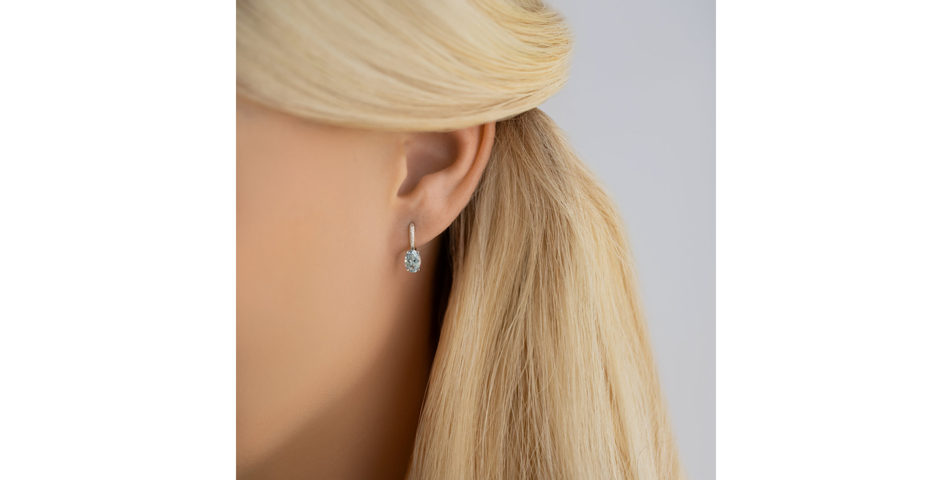 Náušnice s diamanty a ametystem Lauriene