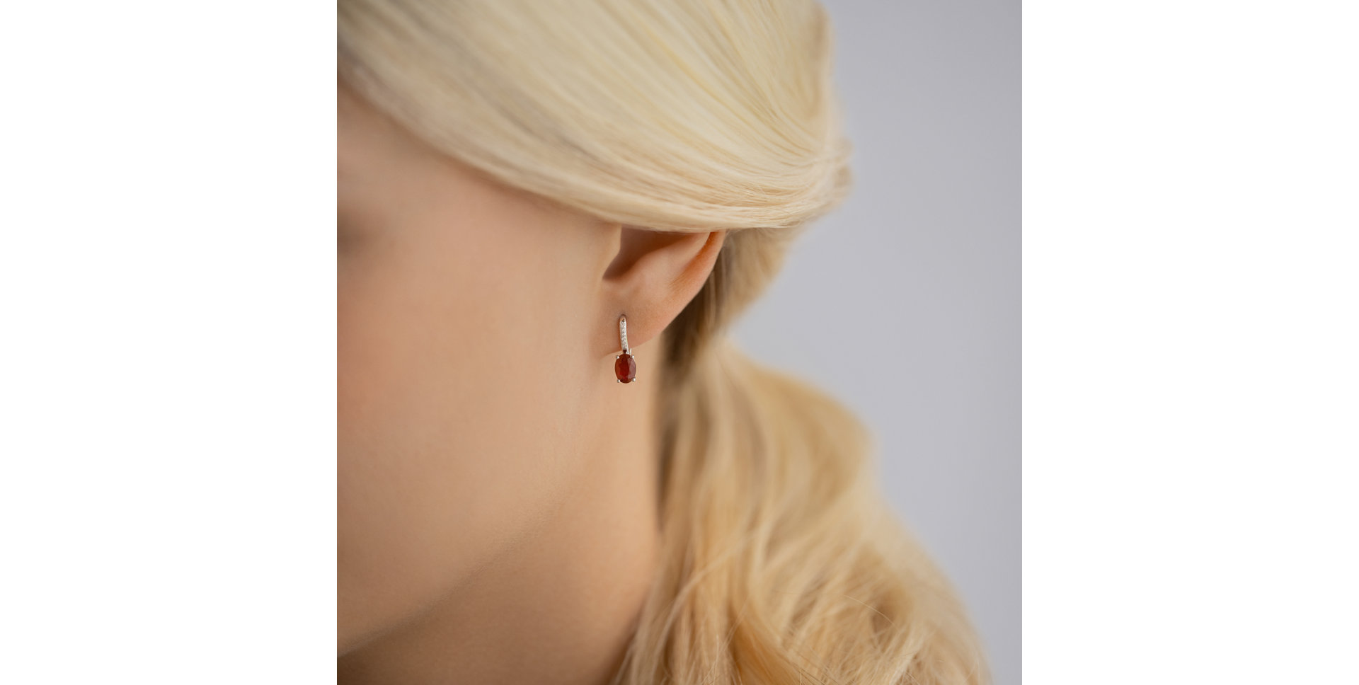 Náušnice s diamanty a peridotem Lauriene