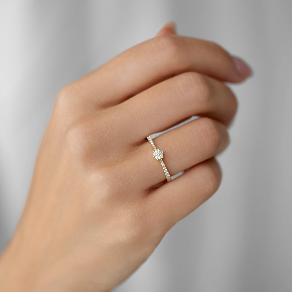 Prsten s diamanty Classic Dew