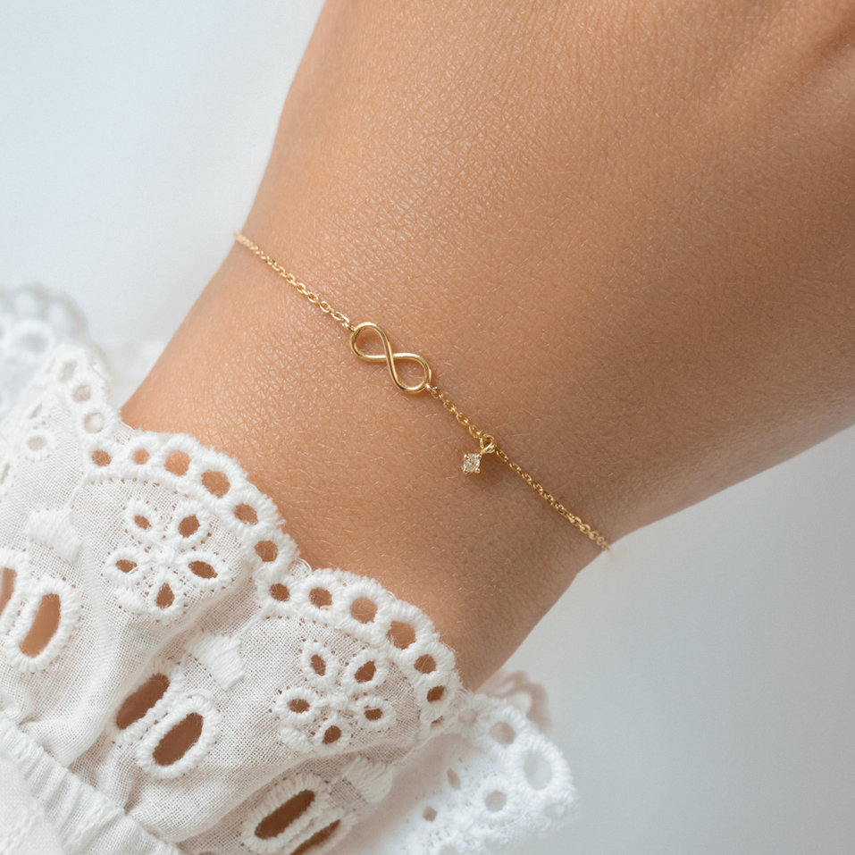 Náramek s diamantem Endless Harmony