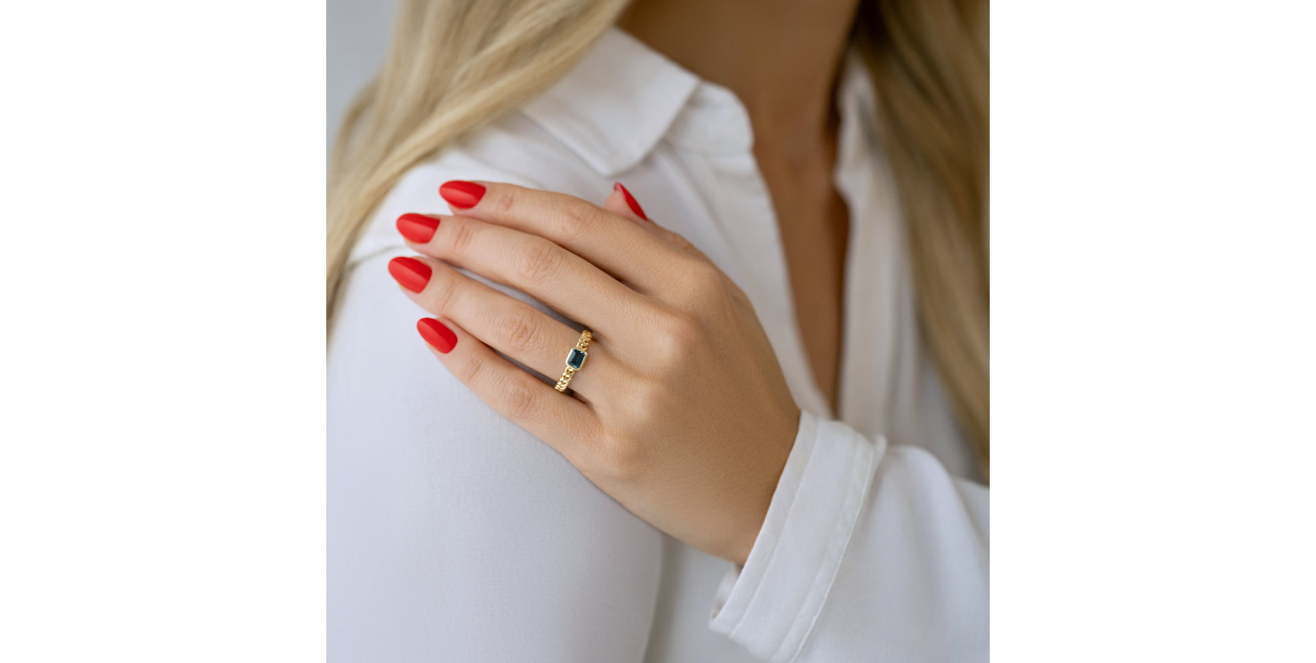 Prsten s topazem Vespera Frost