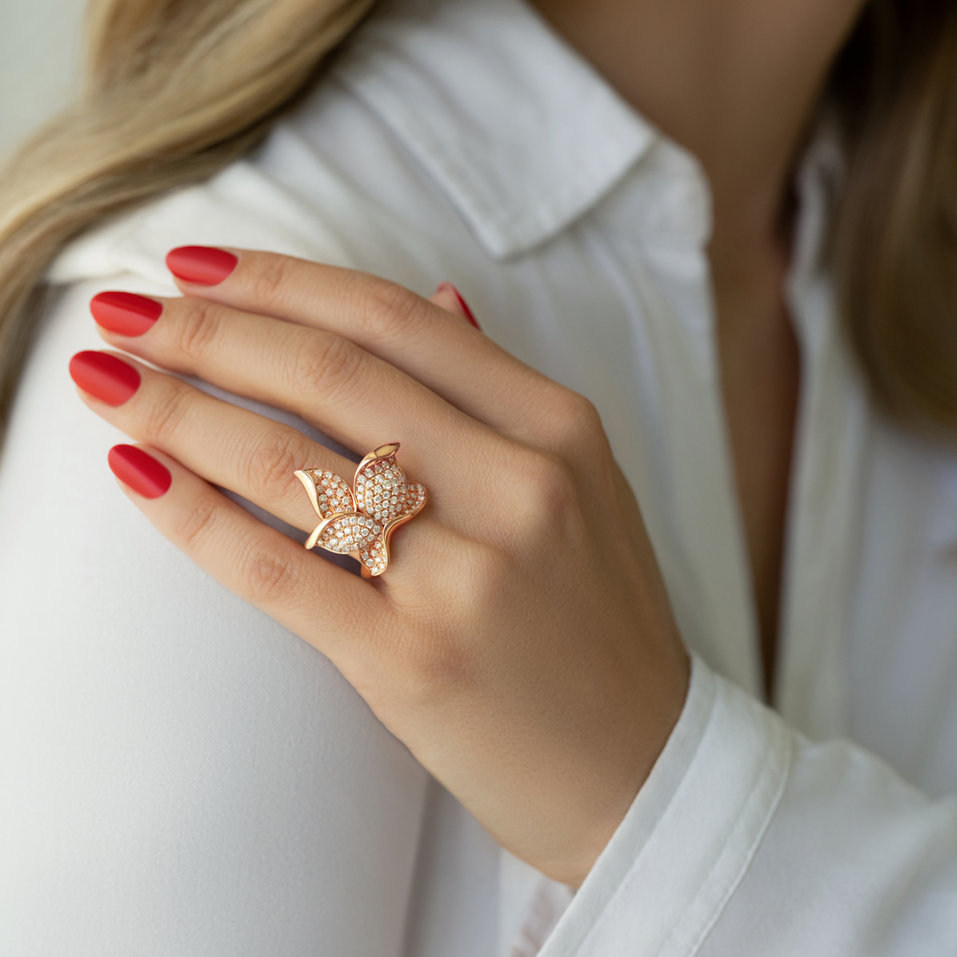 Prsten s diamanty Fleur de Lume