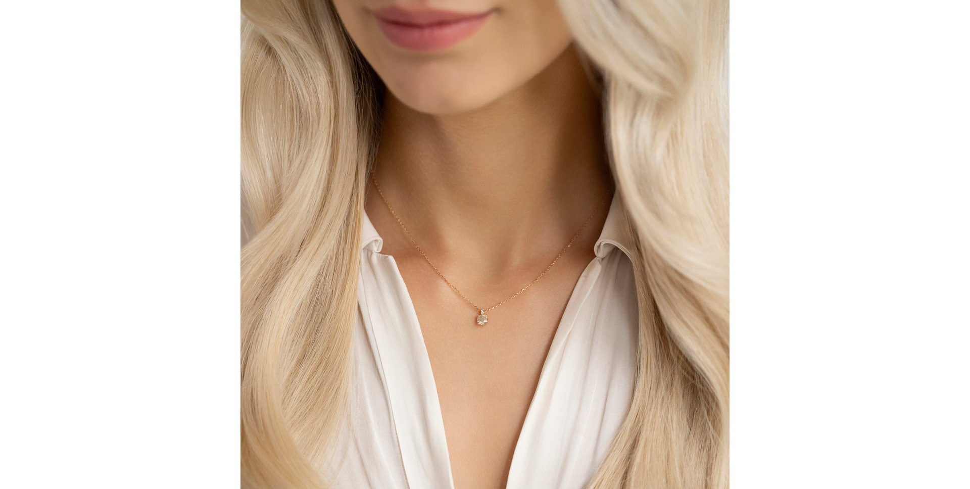 Náhrdelník s diamanty Bronze Radiance