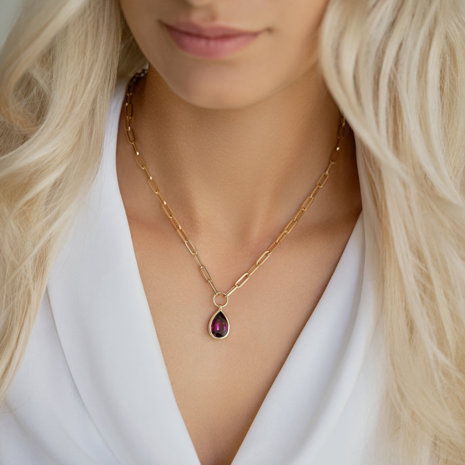 Náhrdelník s rhodolitem Mrs.Vivienne