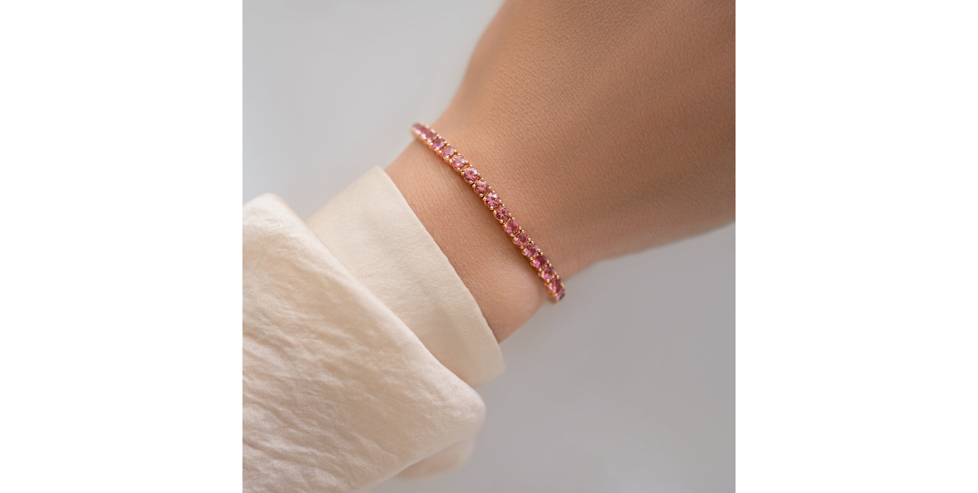 Náramek s rhodlitem Infinite Glow