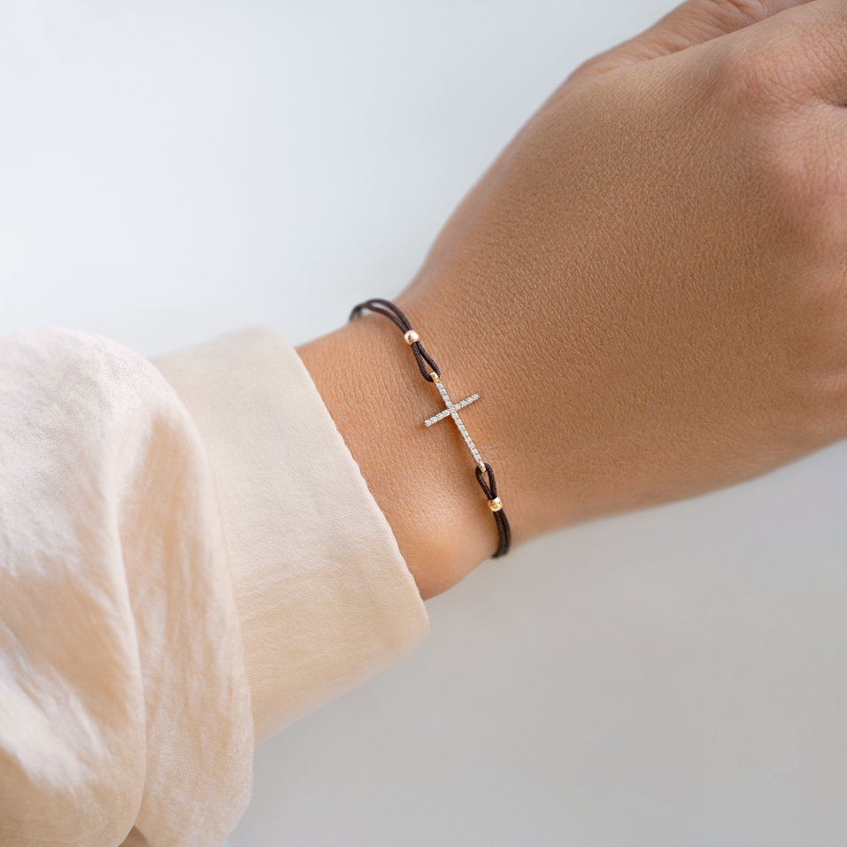 Náramek s diamanty Crosima