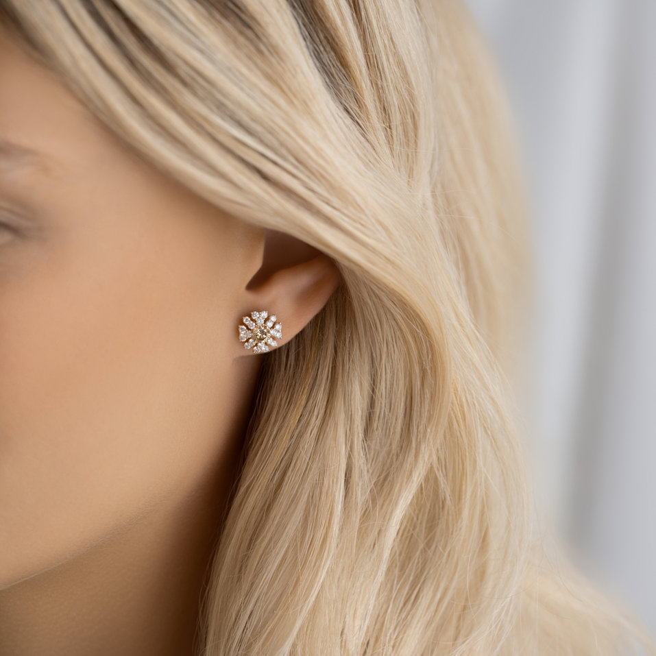 Náušnice s diamanty Graciano