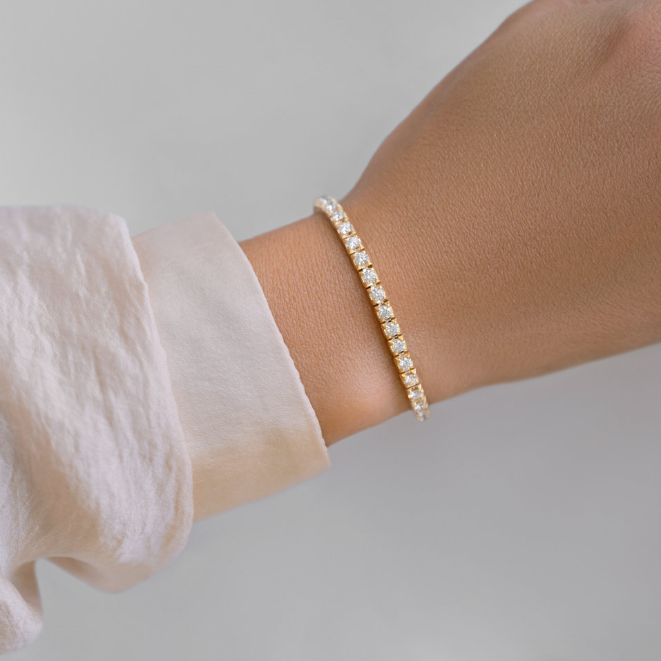 Náramek s diamanty Thanatos