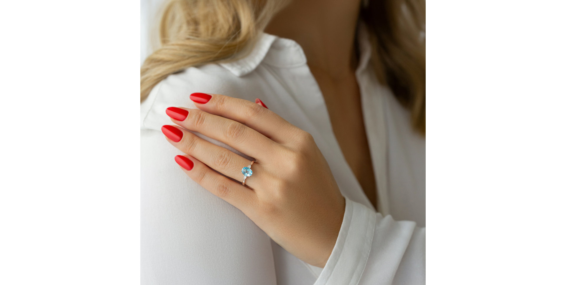 Prsten s diamanty a turmalínem Fiona