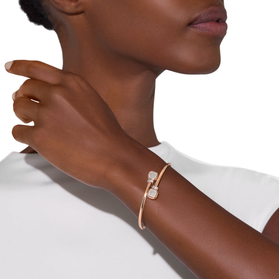 Náramek s diamanty a topazy Nudo Mini