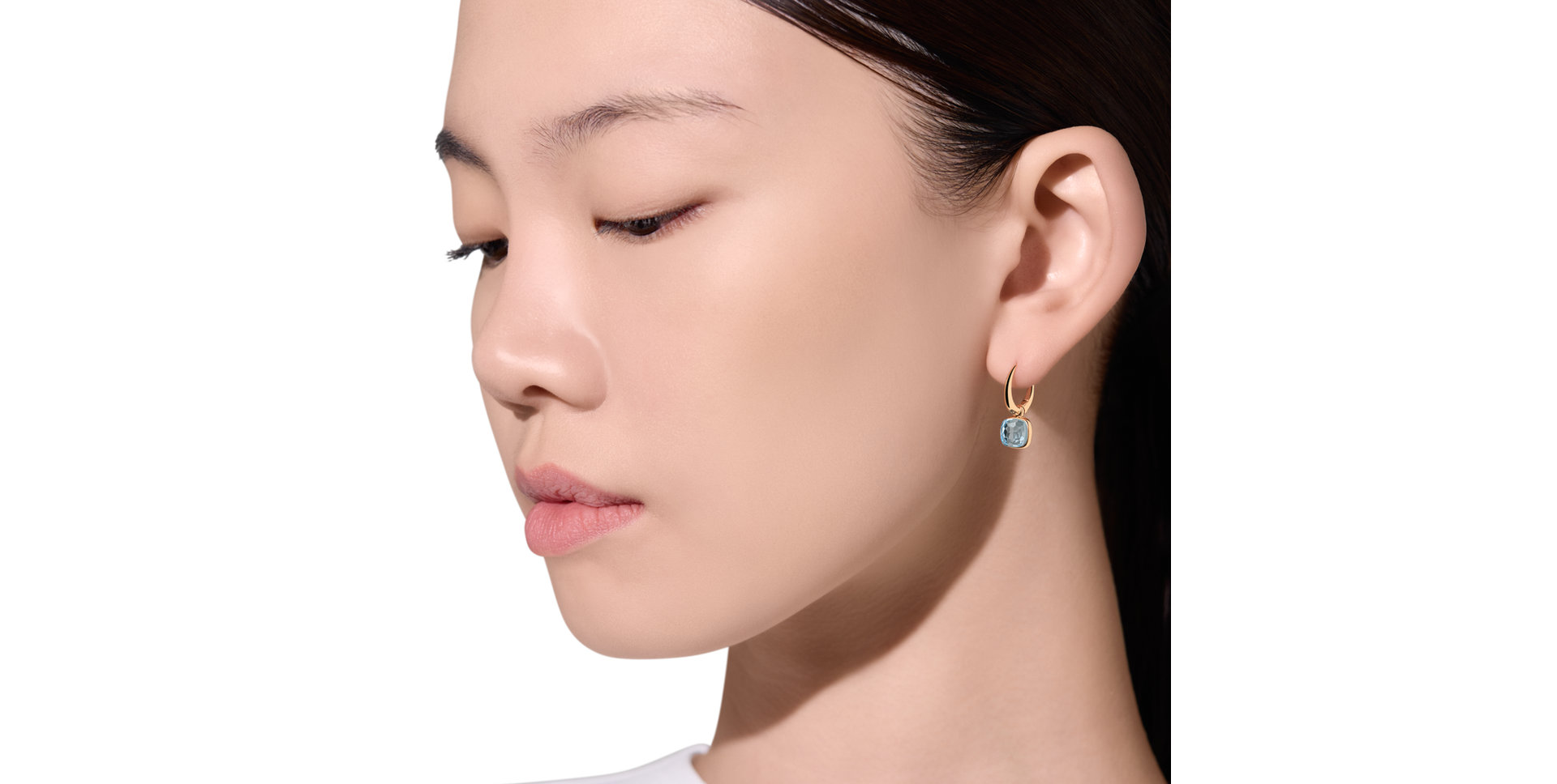 Naušnice s topazem Nudo Mini