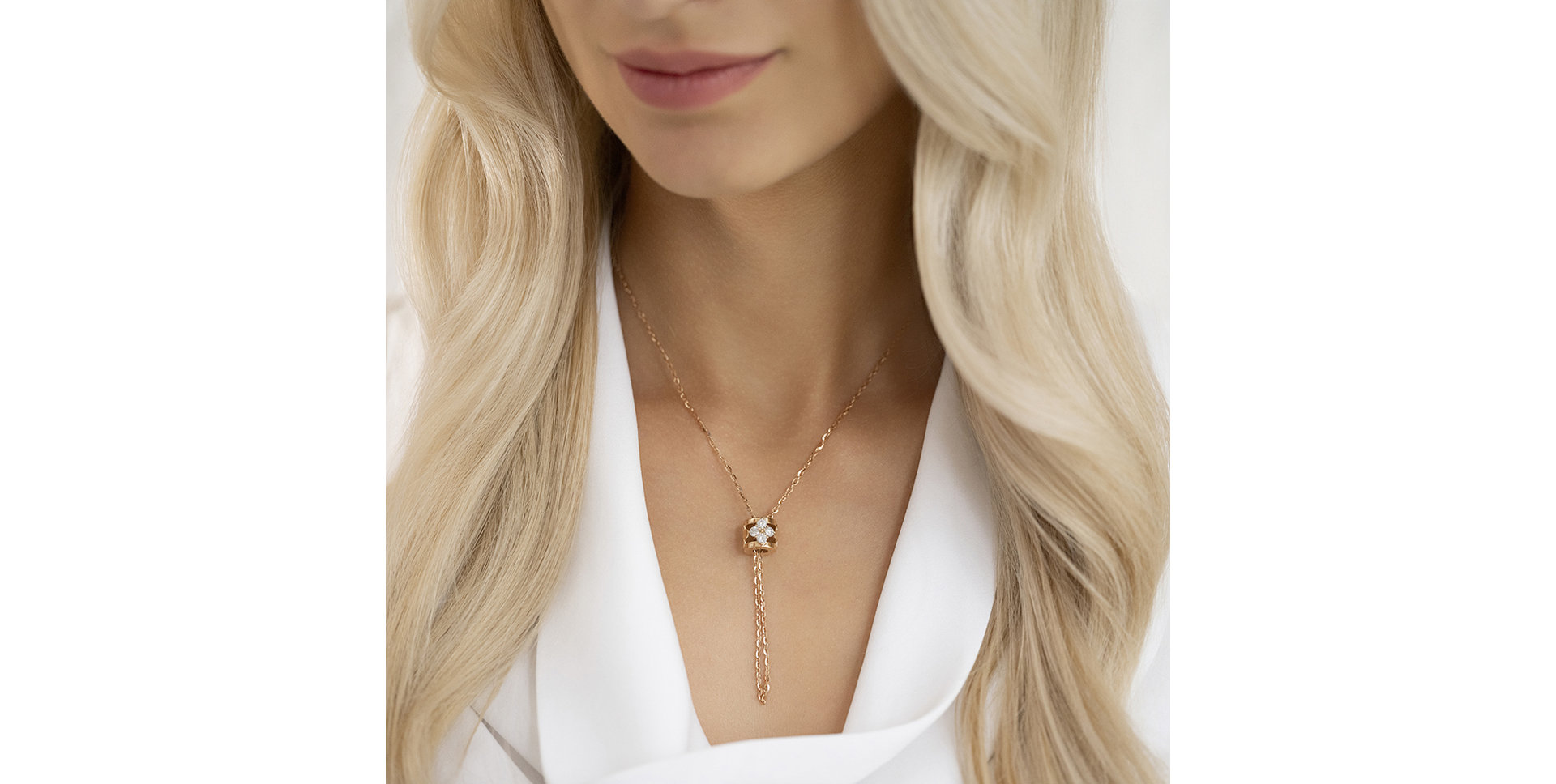 Náhrdelník s diamanty Virela