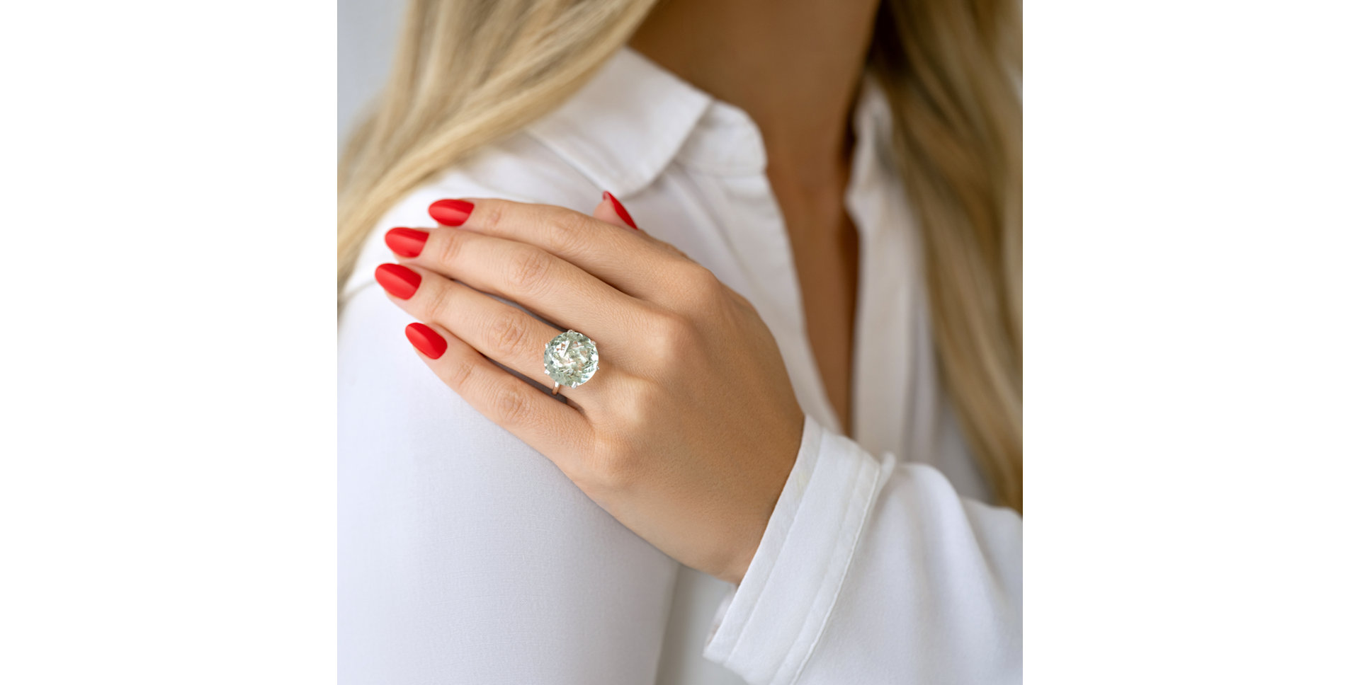 Prsten s diamanty a ametystem Audrielle