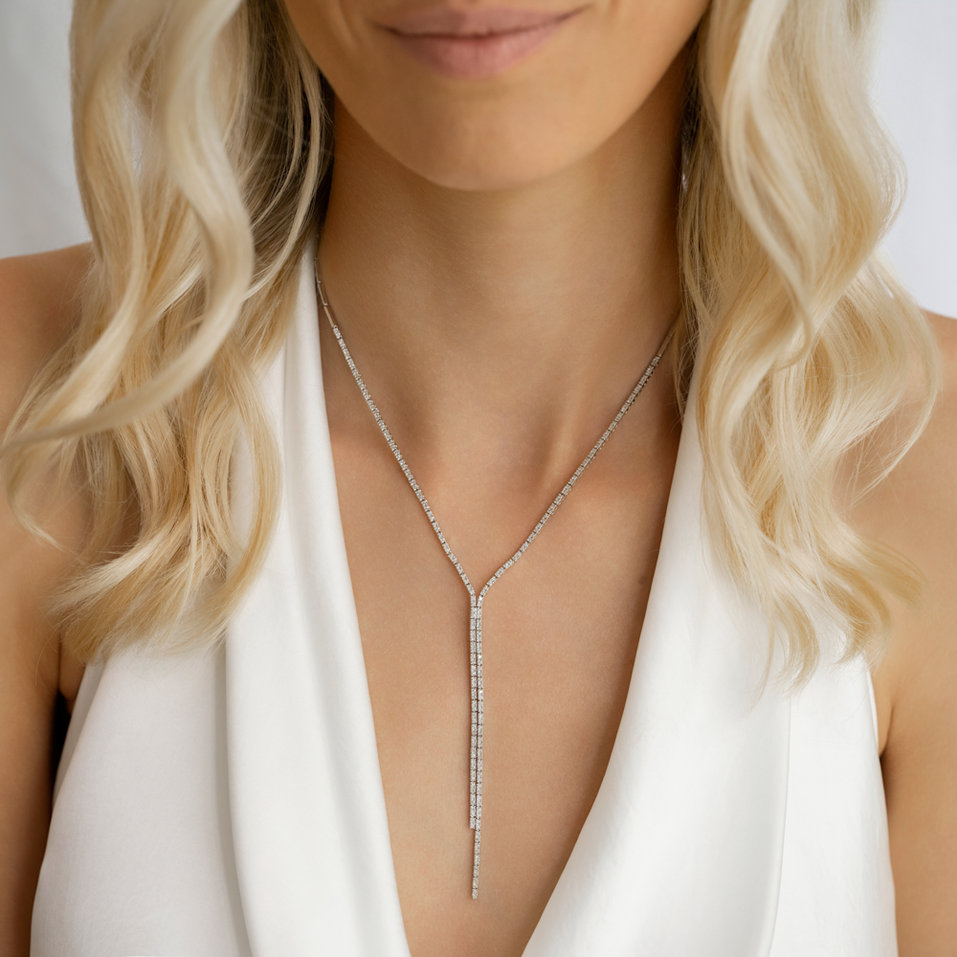 Náušnice s diamanty Luxury Touch