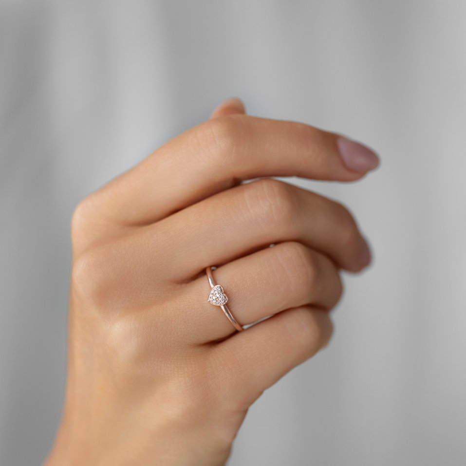 Prsten s diamanty Sparkle Heart