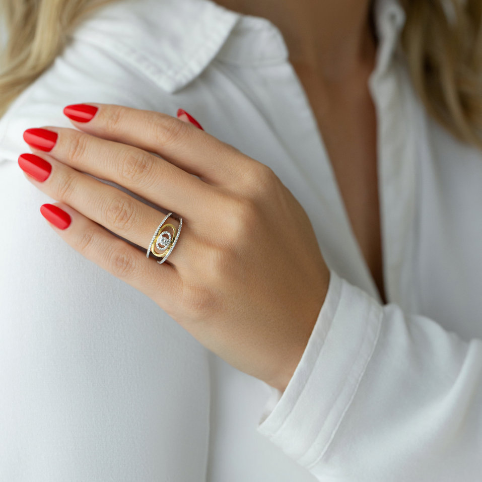 Prsten s diamanty Exlusive Layers