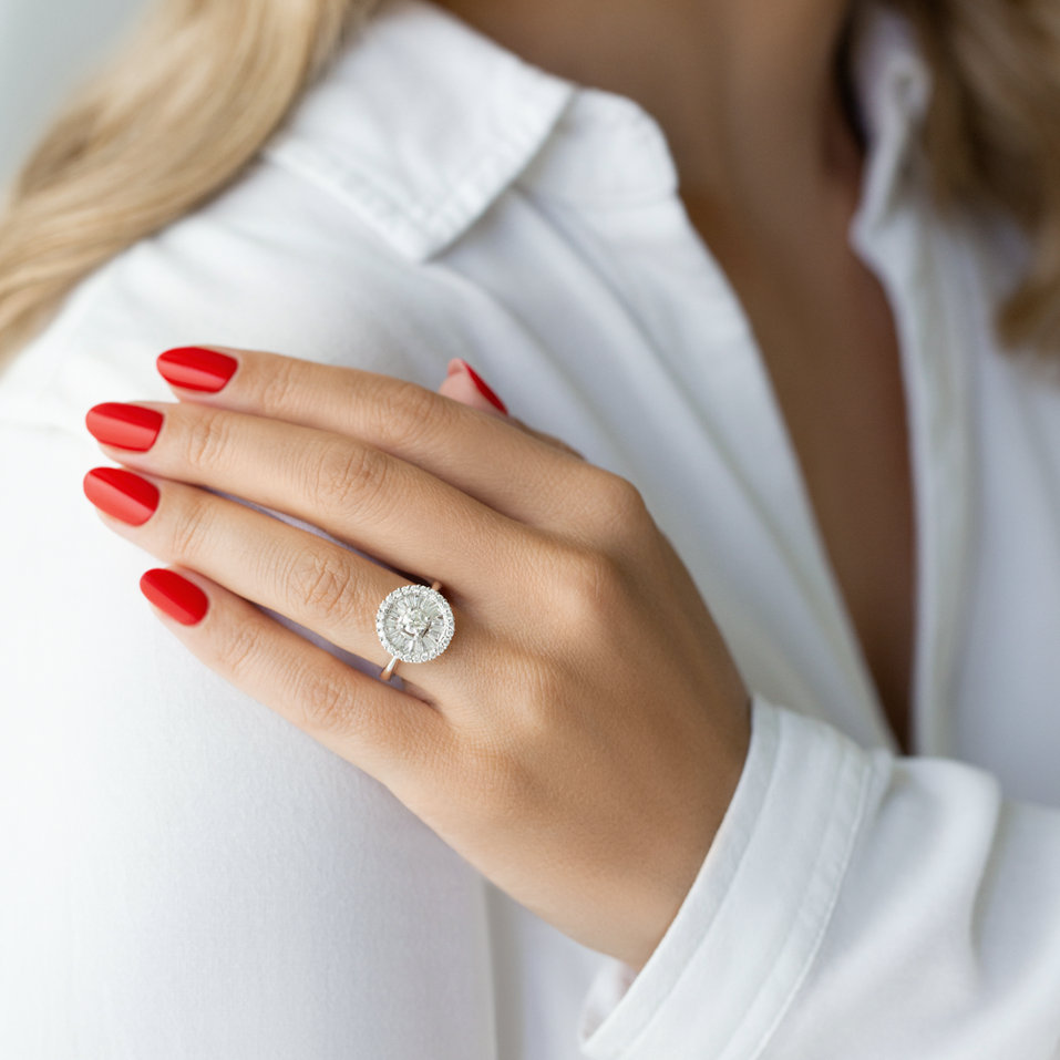 Prsten s diamanty Hugues