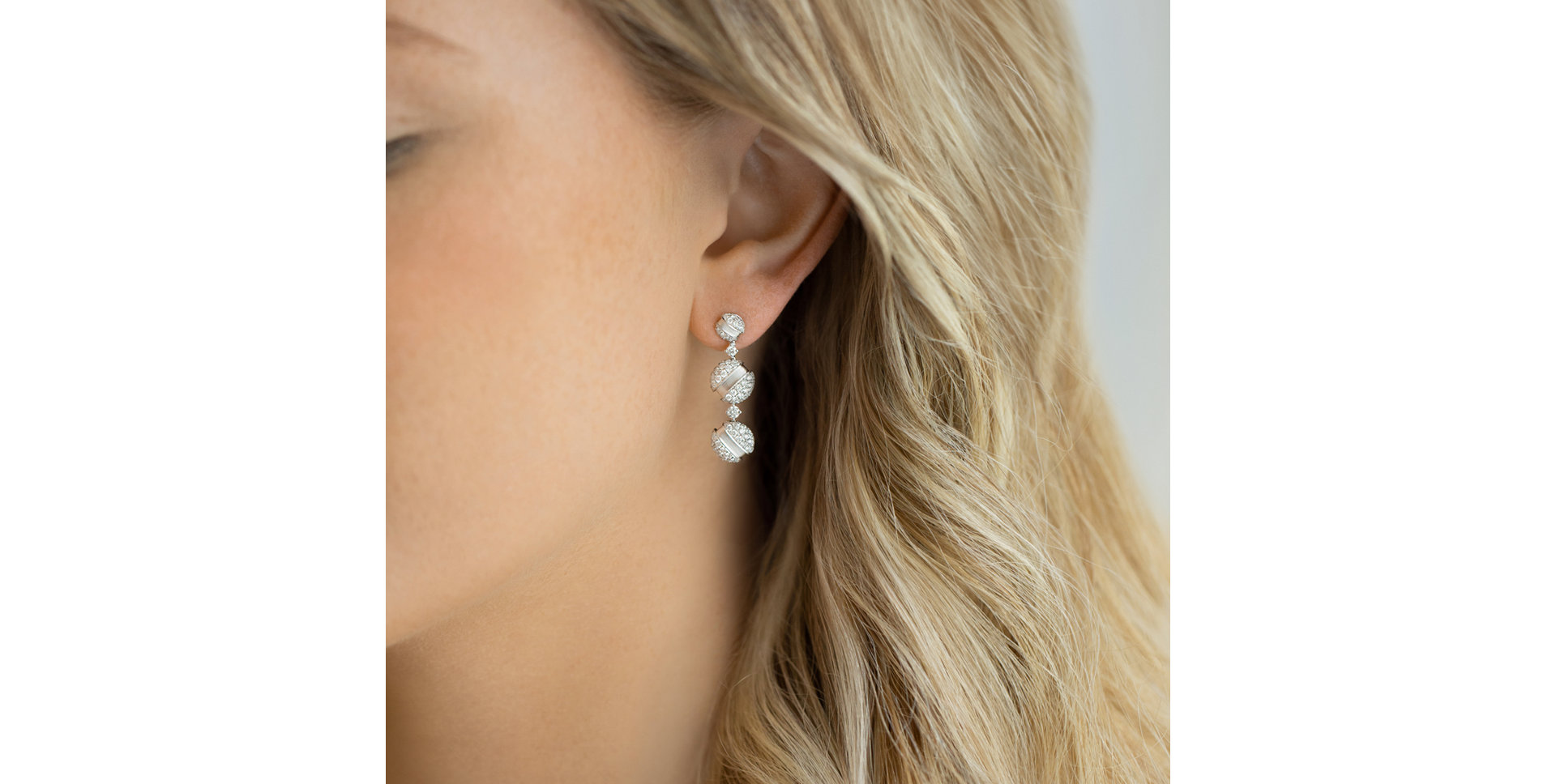 Náušnice s diamanty Cailyn