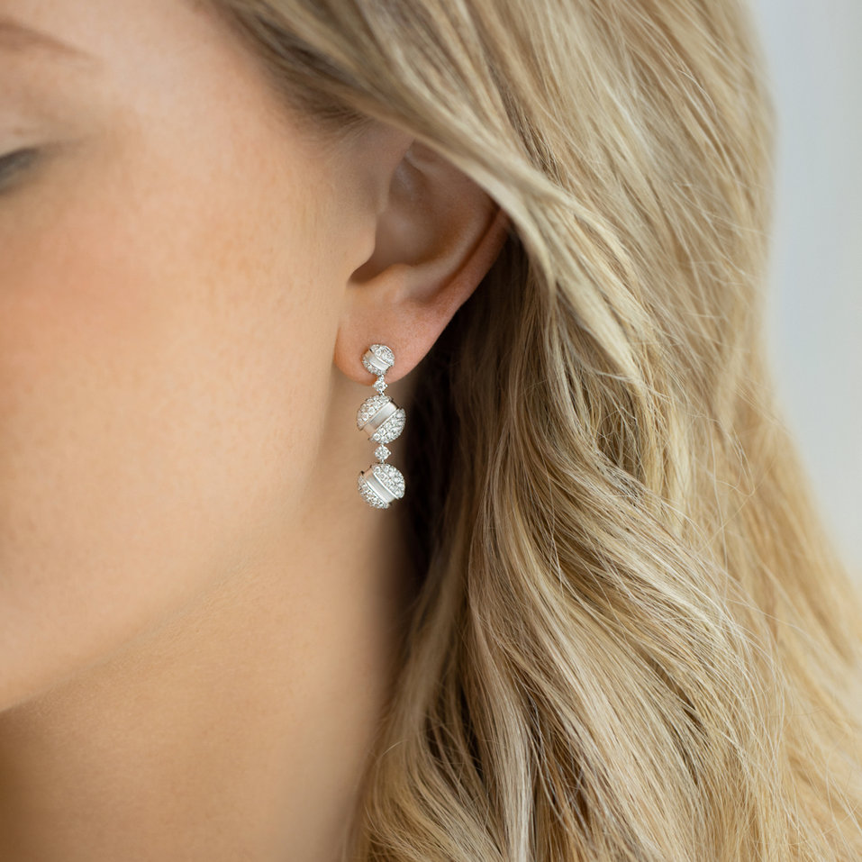 Náušnice s diamanty Cailyn