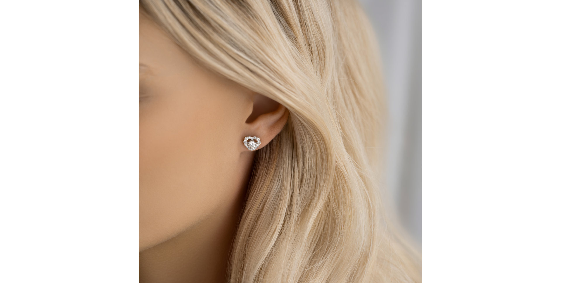 Náušnice s diamanty Frozen Love