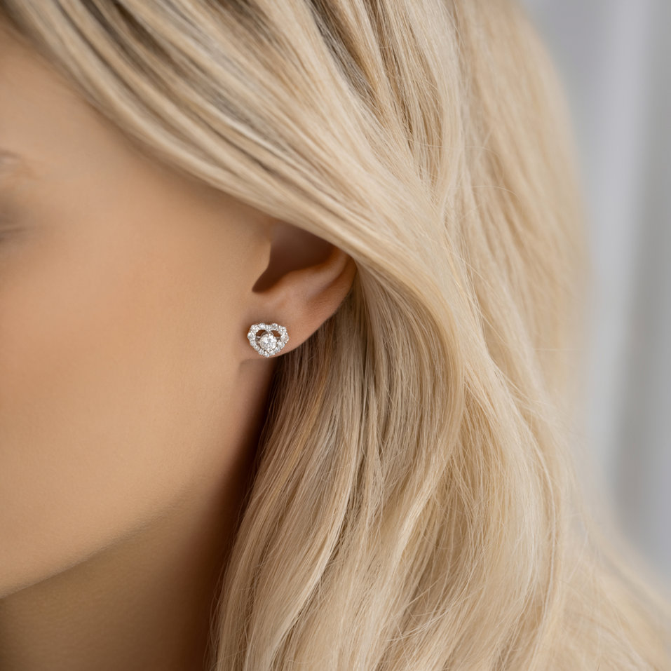 Náušnice s diamanty Frozen Love