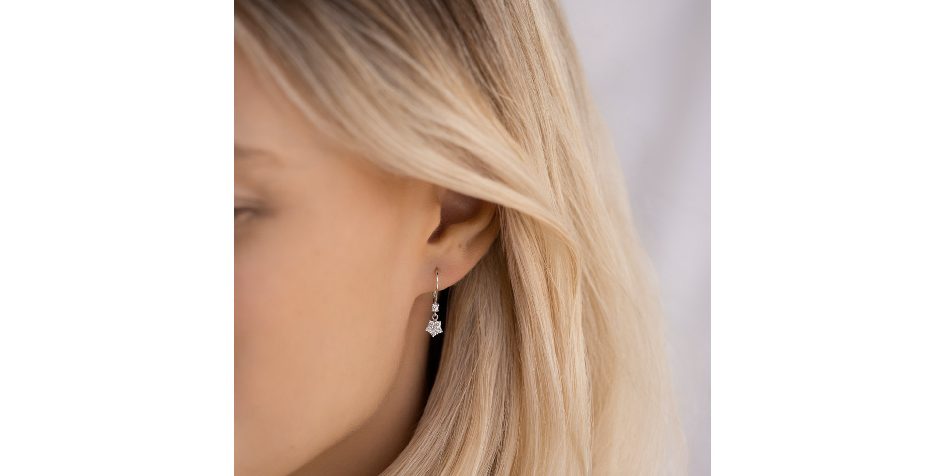 Náušnice s diamanty Heartfelt Tenderness