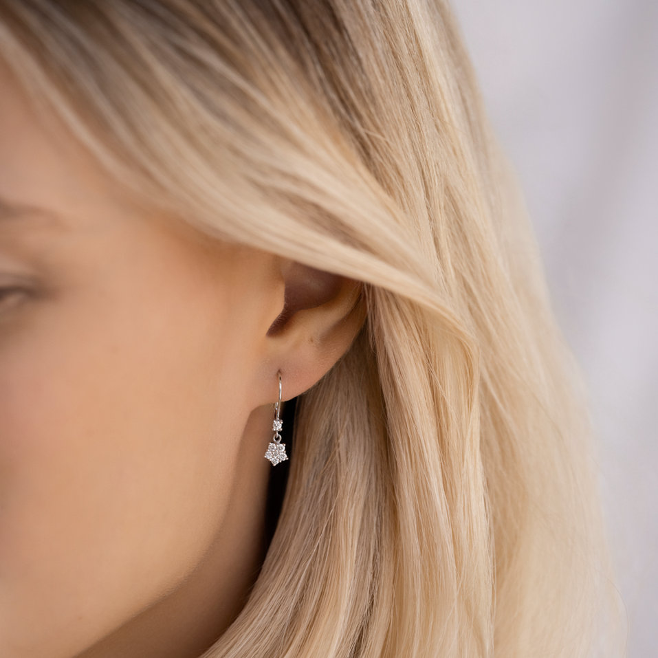 Náušnice s diamanty Heartfelt Tenderness