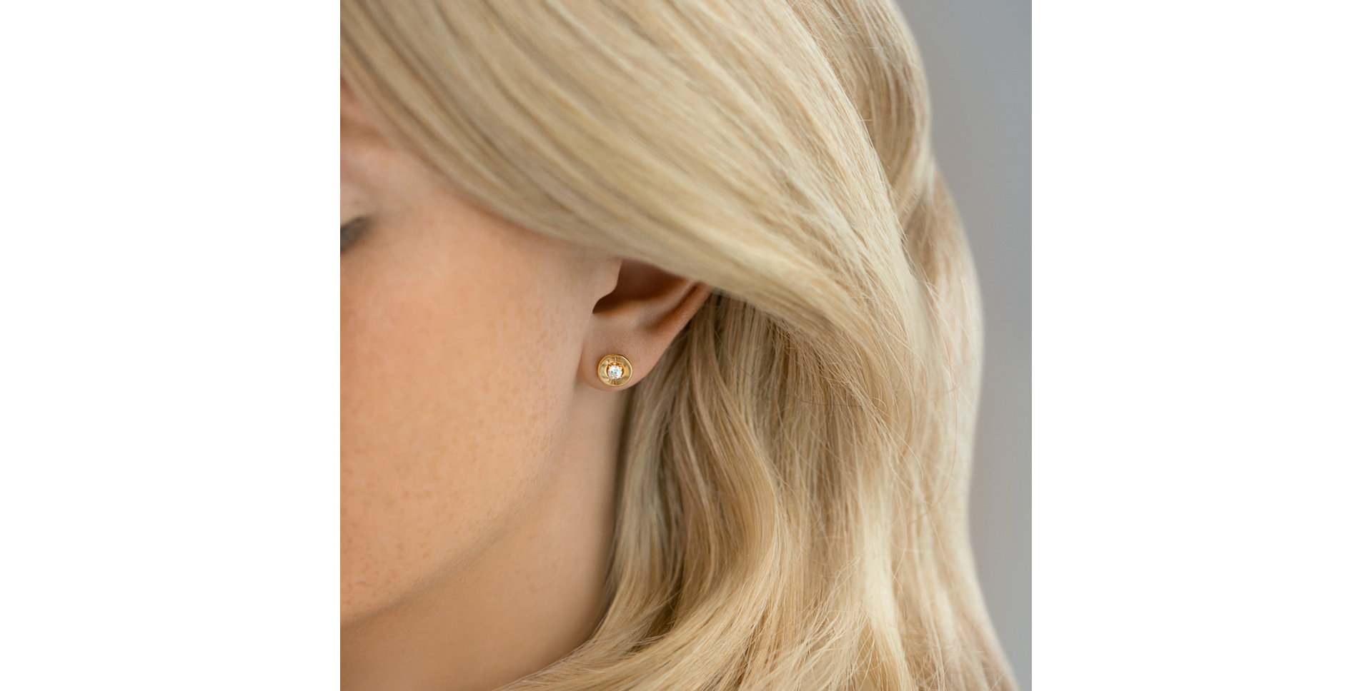 Náušnice s diamantem Aaron